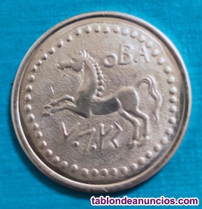 Moneda romana caballo plata