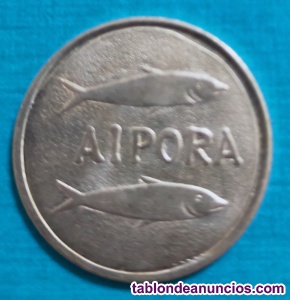 Moneda romana peces plata