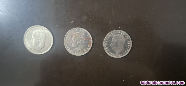3 Monedas 100 Pesetas 1980