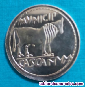 Moneda romana Augusto vaca plata