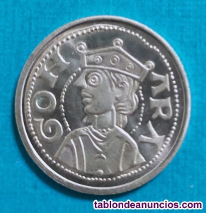 Bonita moneda medieval plata