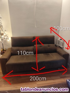 Sof� de tres plazas extensible 