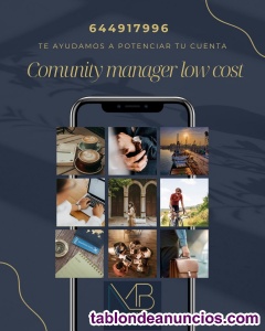Comunity manager low cost