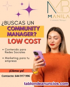 Community Manager Low Cost