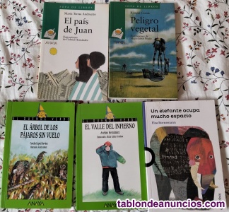 Vendo libros infantil juvenil anaya y santillana