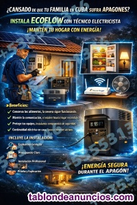 Instala ecoflow en holgu�n, cuba