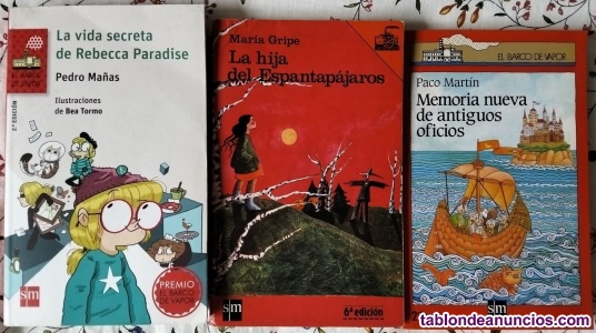 Vendo libros juvenil barco de vapor sm