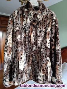 Chaqueton se�ora piel sintetica talla 50