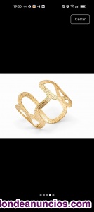 Pulsera mujer dorada ancha elegante 