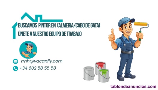 Ocupamos Pintor en (Almer�a/ Cabo de Gata) 