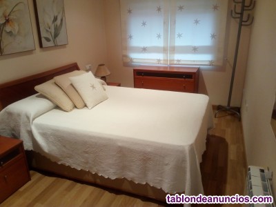 Se alquila piso en zona tranquila amueblado con garaje doble