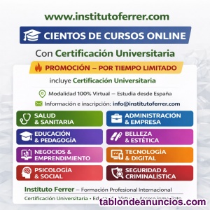 Cursos Online Certificaci�n Universitaria