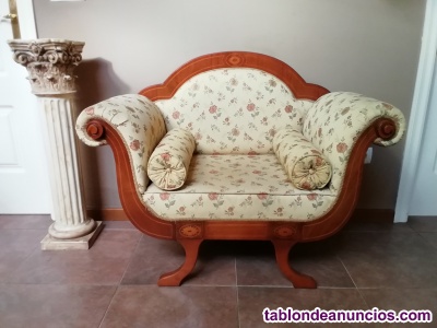 Sill�n con columna de alabastro