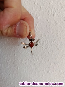Colgante de ambar y plata