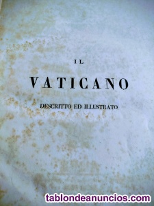 Venta libros sobre la construcci�n del Vaticano 