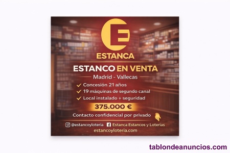ESTANCO EN VENTA | Madrid - Vallecas