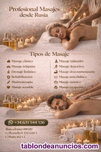 Masaje profesional de Rusia