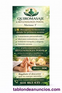 Quiromasajista � busco colaboraci�n y clientes