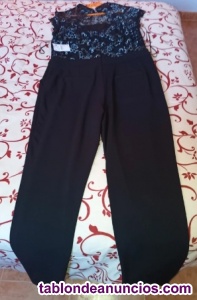 Mono negro con encje blanco de C&A-Nuevo.