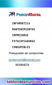 Reparaci�n de Impresoras y Fotocopiadoras