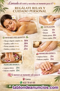Masajes relajantes ( normales ) en Lorca desde 10� 