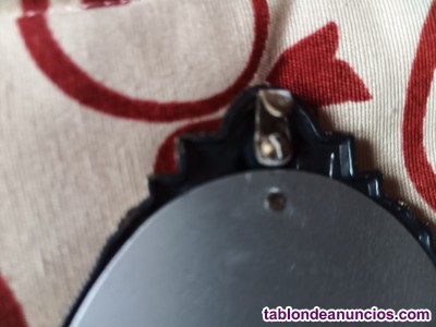 Portafotos ovalado plata peque�o colgante