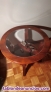 Fotos del anuncio: Mesa redonda de madera con cristal