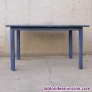 Mesa madera azul 120x75cm
