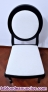 Fotos del anuncio: Silla nueva tapizado en blanco y estructura negra.