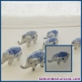 Manada de elefantes compuesta por 7 piezas
