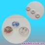 Juego de 3 miniplatos de porcelana china 
