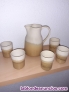 Fotos del anuncio: Jarra de ceramica decorada con 5 vasos