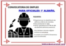 Oferta de trabajo para oficiales 1� alba�il 