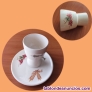 Cáliz y Patena de cerámica pintados a mano 
