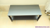 Mesa baja de  madera color  negro para saln