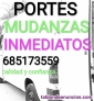 Mudanzas portes inmediatos. Calidad y confianza