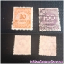 Vendo 2 sellos de alemania de 1923