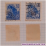 Vendo pareja de sellos r.d.a. Del 1953-54, de la derecha sobrecargado