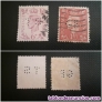 Vendo 2 sellos de gran bretaa taladrados(ts y gb),usados en buen estado