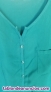 Fotos del anuncio: Blusa de verano verde lisa, media manga, talla L. Muy poco uso