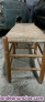 Fotos del anuncio: Banco de madera de pino y asiento de arpilla