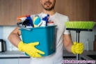 Ofrece servicio de limpieza a domicilio, y pequeños trastos, y desmontaje y mont