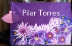 Fotos del anuncio: Neceser o porta tablet halloween jesus del pozo lila flores tonos lilas
