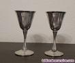 2 copas de vino in miniaturas ,silver plate ,hechas en italia