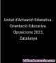 Unitat d'Actuaci Educativa. 2023 oposicions orientaci educativa 