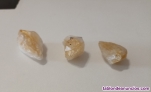 3 piedras de cuarzo citrino in bruto, naturales ,de utah,en total pesan 48 gr.