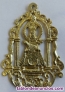 Antigua medalla virgen de la fuencisla- plata dorada. Siglo xviii