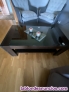 Vendo mesa centro madera cristal