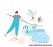 Limpieza de piscinas y jardin