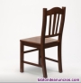 Fotos del anuncio: Oferta silla muy resistente madera maciza color nogal elegante